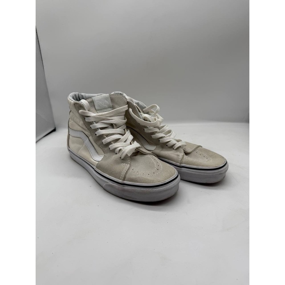 VANS SK8-HI Beige/White Suede/Canvas Sneakers Shoes 500714 US sz. W 9 /7.5 M - Picture 8 of 9